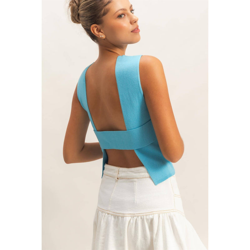 Spring Open Back Top