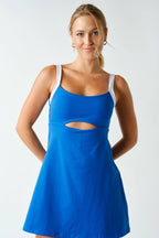 Indigo Sculpted Cutout Exercise Dress