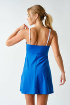 Indigo Sculpted Cutout Exercise Dress